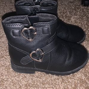Black Toddler Girl Boots Size 7
